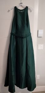 Mikado Walk-through Bridesmaid Dress in Juniper